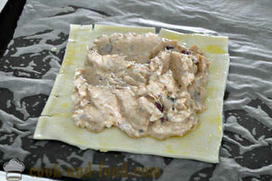 Atum torta de peixe com massa folhada