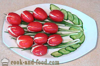 Comemoração composição tomate - tulipas
