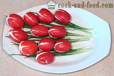Comemoração composição tomate - tulipas