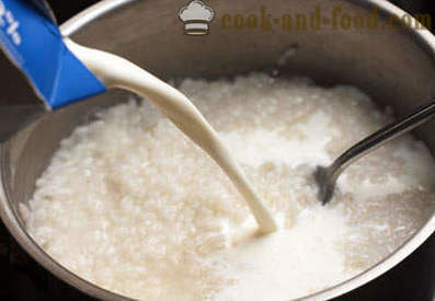 Papas de arroz leite - Passo a passo receita