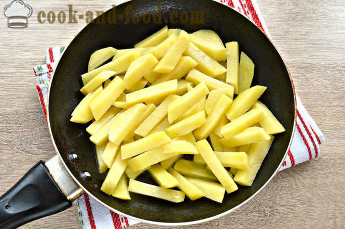 Batatas fritas com queijo - como cozinhar deliciosas batatas com queijo, um passo a passo fotos de receitas