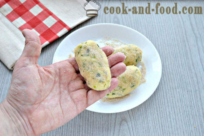 Rissóis queijo de purê de batatas - Como preparar bolas de carne de batata e queijo, com fotos passo a passo receita