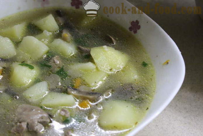 Sopa com fígado de galinha - como cozinhar sopa com fígado, um passo a passo fotos de receitas