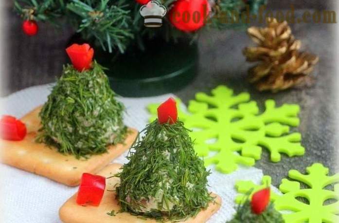 Aperitivo frio bolas de Natal - Como cozinhar e decorar lanches bolas de Ano Novo