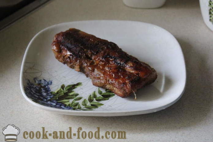 Porco assado em folha - como deliciosa para cozinhar a carne de porco em molho de soja, um passo a passo fotos de receitas