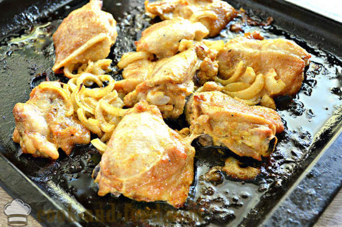 Deliciosa maionese kebab de frango - como cozinhar os espetos de frango no forno, com um passo a passo fotos de receitas