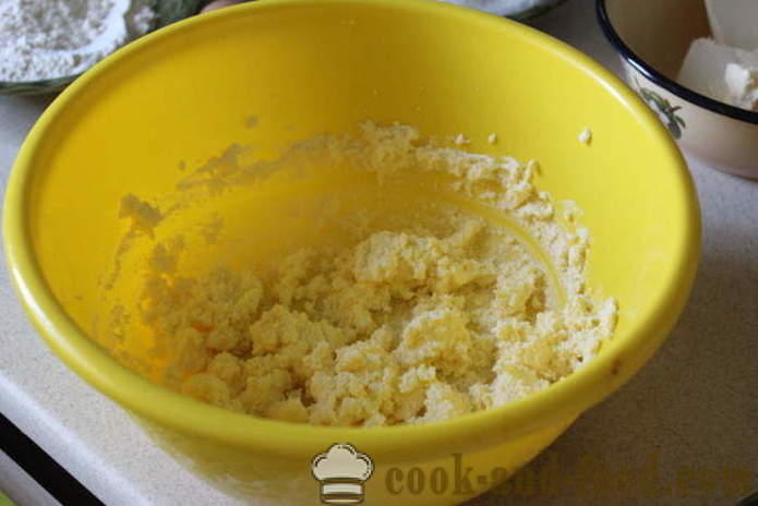 Massa da torta de pêra - como fazer um bolo com peras, creme e suflê no forno, com um passo a passo fotos de receitas