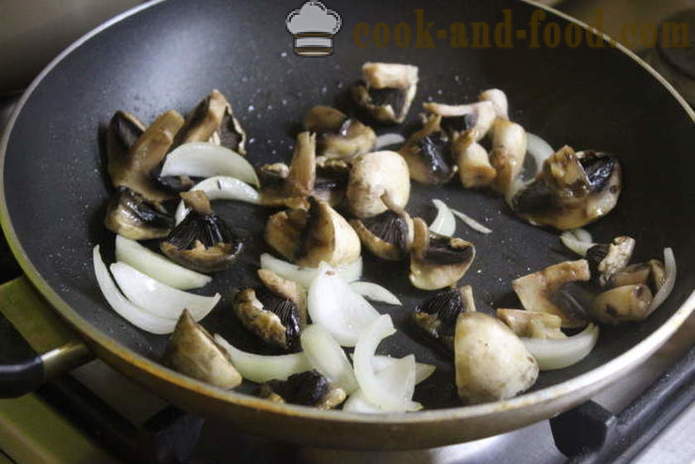 Salada quente de cogumelos com batatas - como fazer uma salada de batata quente com cogumelos, um passo a passo fotos de receitas