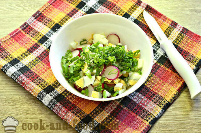 Salada com rabanetes e ruibarbo - Como fazer uma salada de rabanete e ruibarbo, um passo a passo fotos de receitas