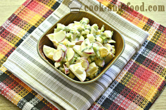 Salada com rabanetes e ruibarbo - Como fazer uma salada de rabanete e ruibarbo, um passo a passo fotos de receitas