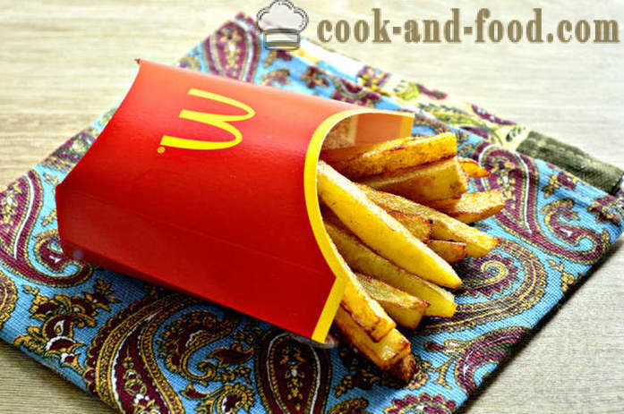 Batatas fritas em McDonalds - como cozinhar batatas fritas na panela, um passo a passo fotos de receitas