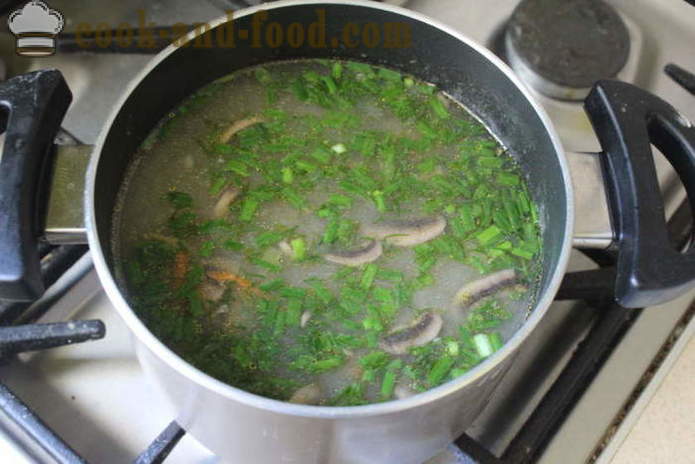 Sopa de batata com cogumelos Checa - como cozinhar sopa checa com cogumelos, um passo a passo fotos de receitas