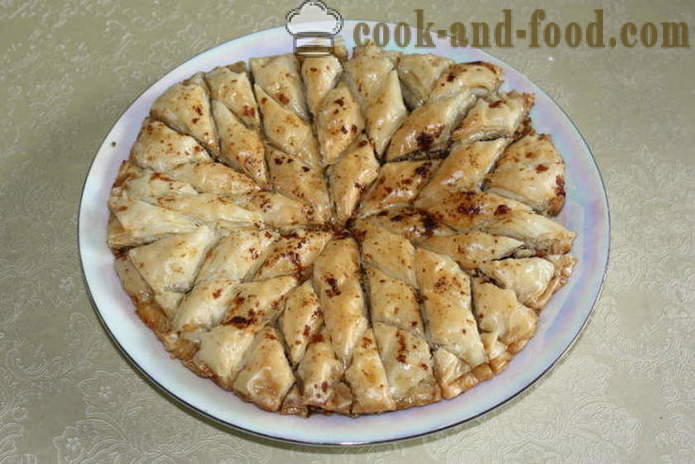 Baklava turco com nozes - Como fazer baklava em casa, fotos passo a passo receita