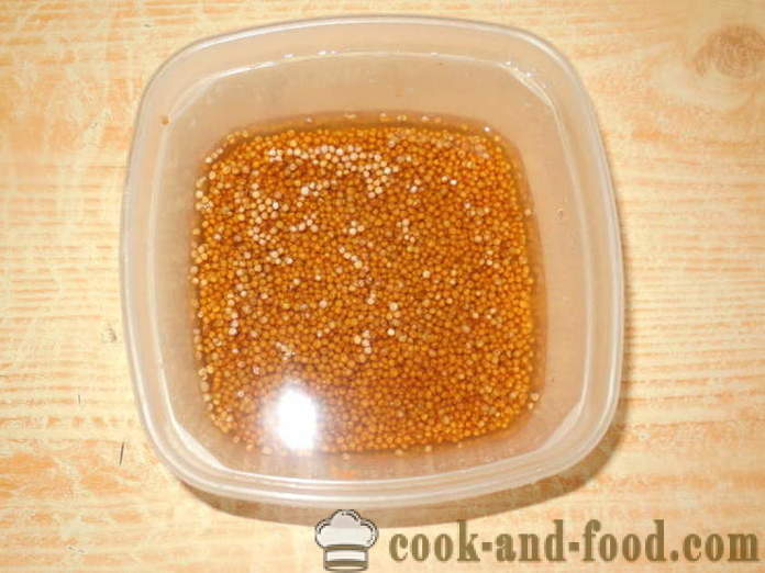 Mostarda de mostarda em pó e grãos - como fazer mostarda em casa, passo a passo fotos de receitas