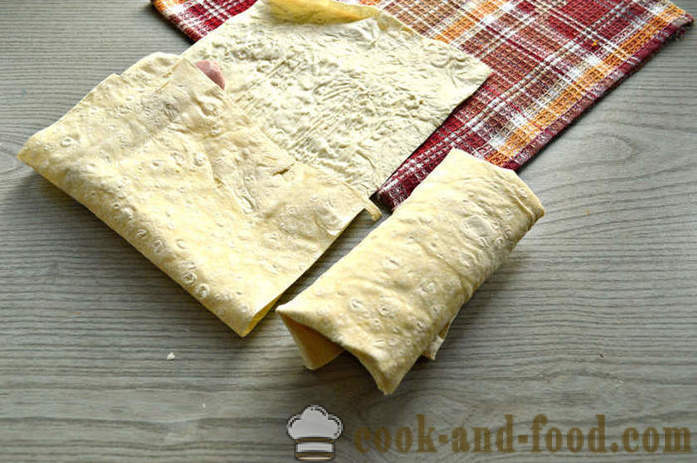 Salsichas no pão pita com queijo e maionese - como fazer salsicha no pão pita, um passo a passo fotos de receitas
