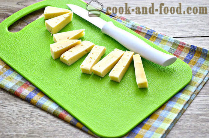 Costeletas de carne assado com recheio de queijo - como cozinhar rissóis recheados com queijo, um passo a passo fotos de receitas