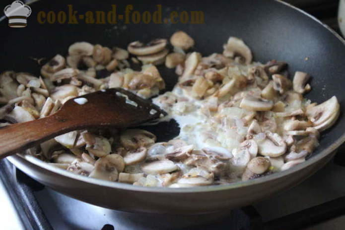 Molho cremoso de cogumelos - como cozinhar um molho de cogumelos com cogumelos, um passo a passo fotos de receitas