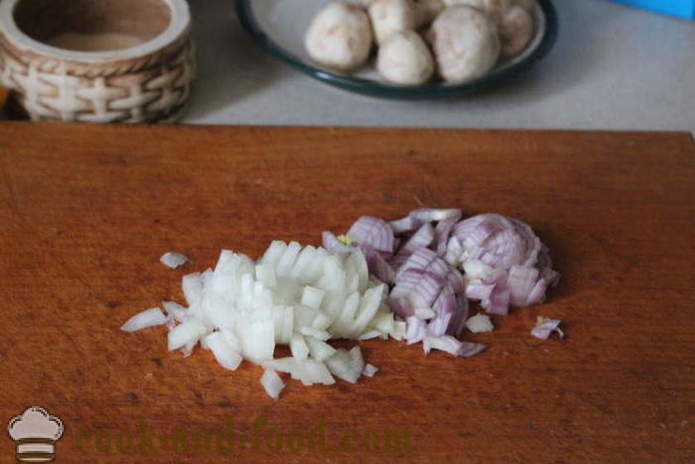 Molho cremoso de cogumelos - como cozinhar um molho de cogumelos com cogumelos, um passo a passo fotos de receitas