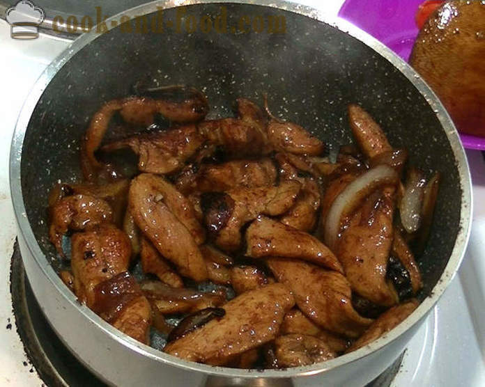 Peito de frango em molho de soja chinês - como cozinhar frango em um molho chinês, um passo a passo fotos de receitas