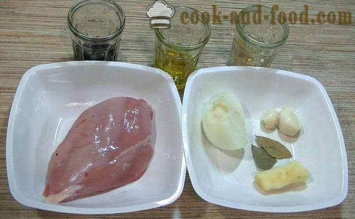 Peito de frango em molho de soja chinês - como cozinhar frango em um molho chinês, um passo a passo fotos de receitas