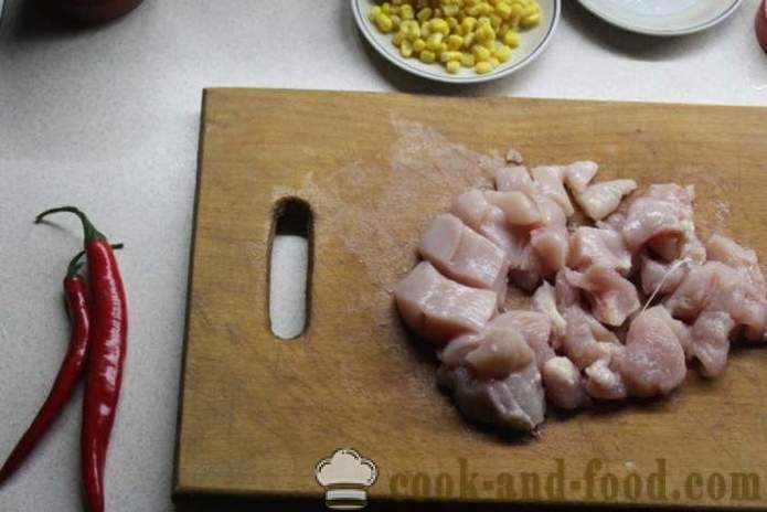 Frango em chinês molho agridoce - como cozinhar um frango em chinês, um passo a passo fotos de receitas