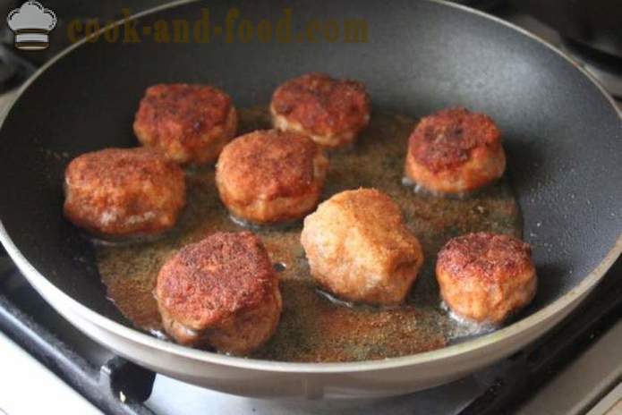 Croquete de frango picada com uma crosta crocante - como fazer um croquete de carne picada em uma frigideira, um passo a passo fotos de receitas