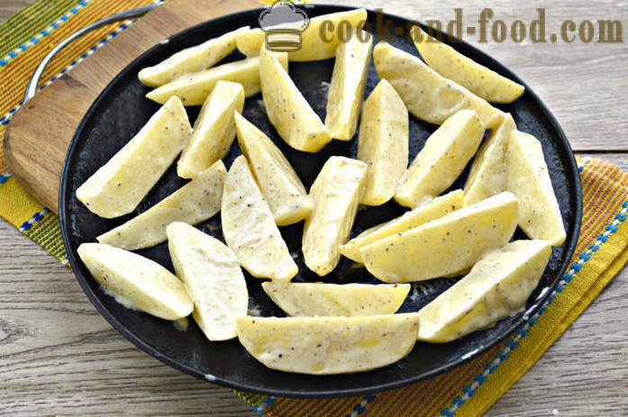 Batatas com maionese no forno - batatas assadas como no forno com maionese, um passo a passo fotos de receitas