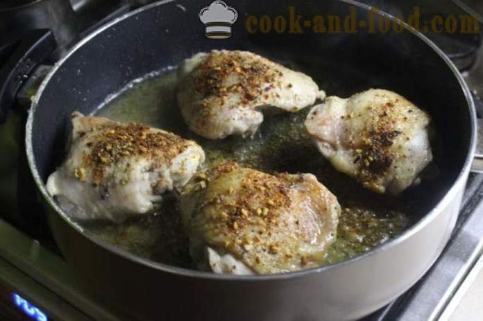 Chakhokhbili frango em georgiano - como cozinhar chakhokhbili em casa, passo a passo foto-receita
