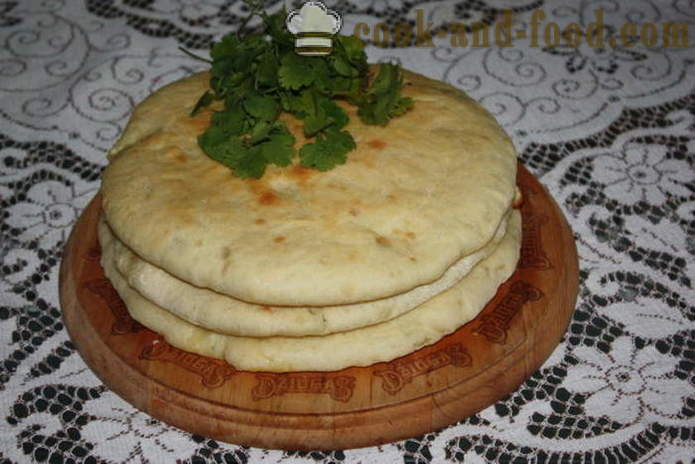 Queijo Ualibah - tortas caseiras Ossétia como cozinhar torta de queijo da Ossétia, com um passo a passo fotos de receitas