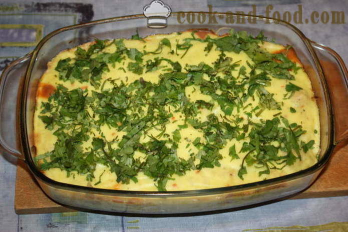 Lasagna com frango e molho de queijo e leite - como cozinhar lasanha em casa no forno, com um passo a passo fotos de receitas