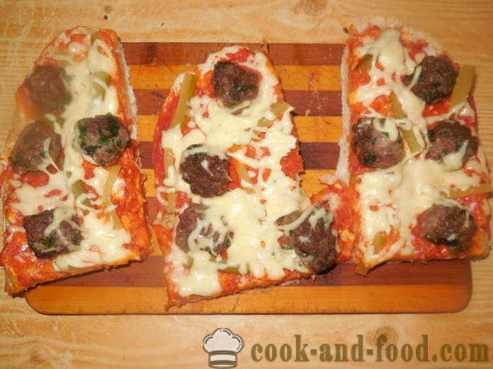 Preguiçoso de pizza pita grosso no forno - como cozinhar da pizza pita acabado, um passo a passo fotos de receitas