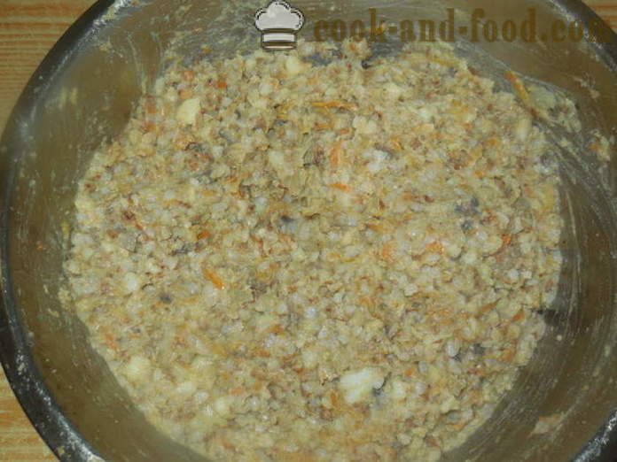 Repolho recheado com trigo sarraceno, batatas e cogumelos - como cozinhar sem carne recheado com trigo mourisco, um passo a passo fotos de receitas