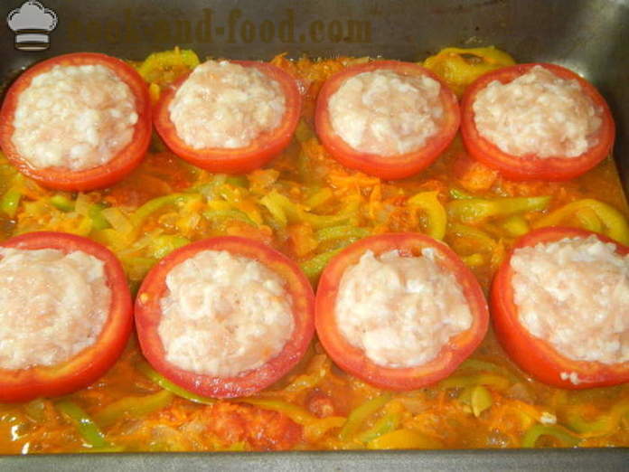 Tomates recheados com carne picada no forno - como fazer tomates recheados, um passo a passo fotos de receitas