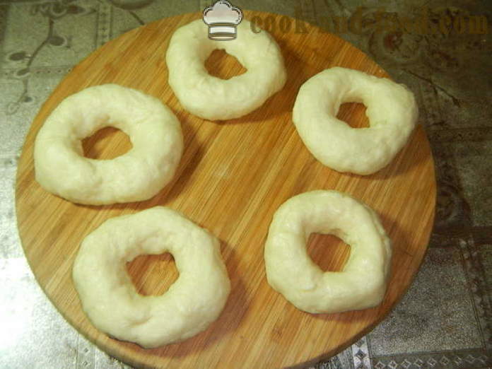 Rosquinhas levedura sobre kefir - como cozinhar donuts do massa de fermento, um passo a passo fotos de receitas