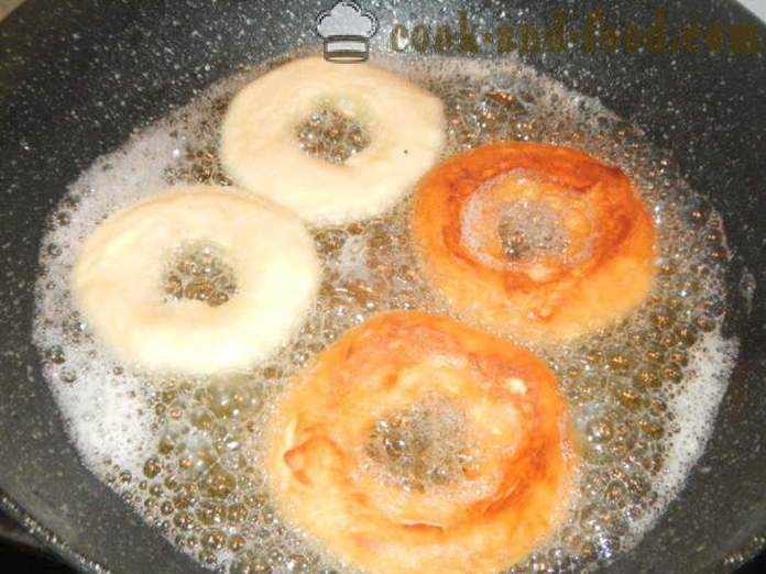 Rosquinhas levedura sobre kefir - como cozinhar donuts do massa de fermento, um passo a passo fotos de receitas