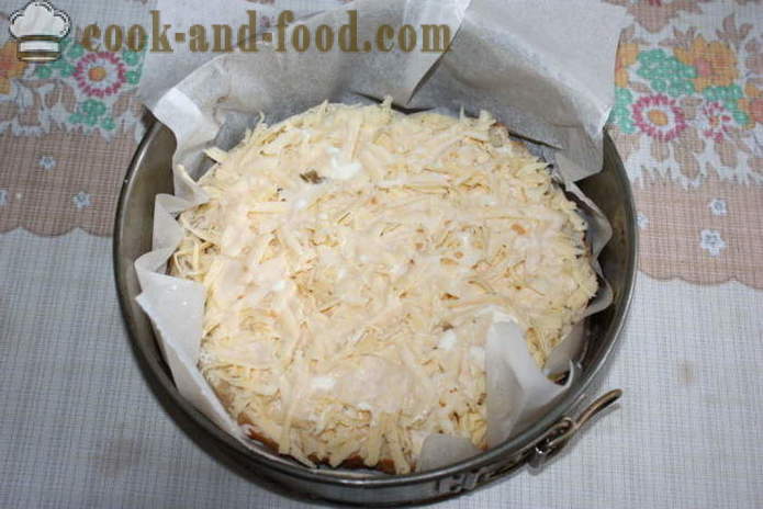 Pão Uzbek com queijo no forno - como cozinhar sanduíches quentes com queijo em casa, passo a passo fotos de receitas