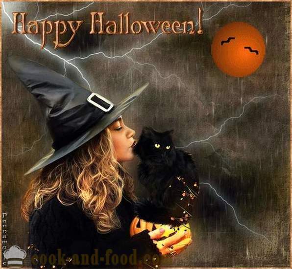 O Dia das Bruxas assustador com tarde - fotos e cartões postais para o Dia das Bruxas de graça