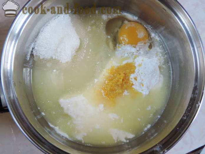 Limão ovo com amido - como cozinhar creme caseiro com limão, com um passo a passo fotos de receitas