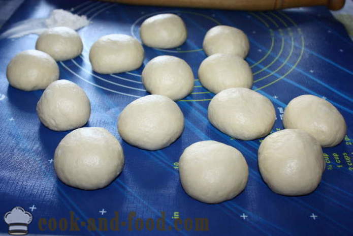 Pães de fermento com sementes de papoula no forno - Como fazer uma bela bolos com sementes de papoula, um passo a passo fotos de receitas