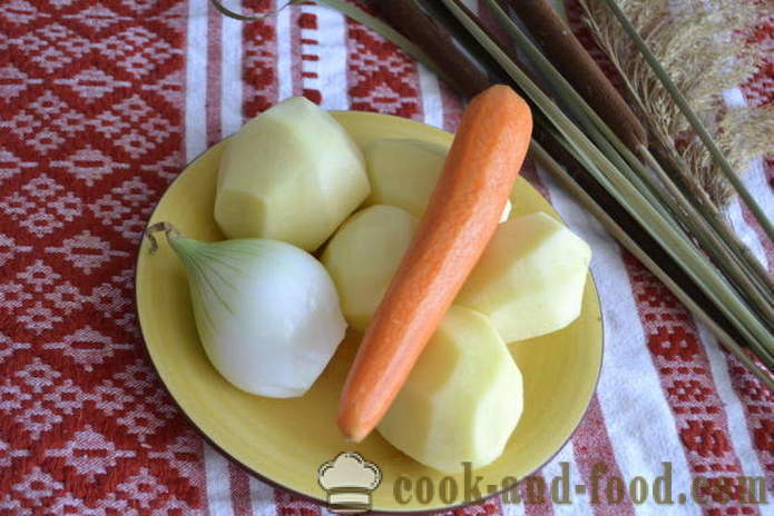 Sopa de legumes deliciosa com carne defumada - como cozinhar sopa de legumes, um passo a passo fotos de receitas