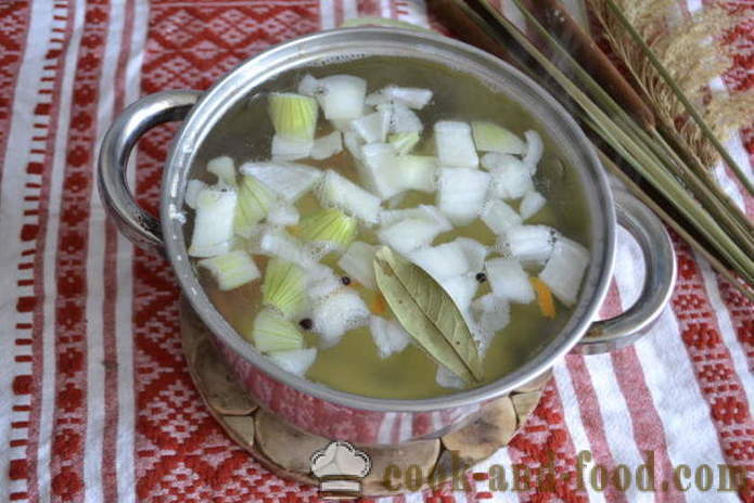 Sopa de legumes deliciosa com carne defumada - como cozinhar sopa de legumes, um passo a passo fotos de receitas
