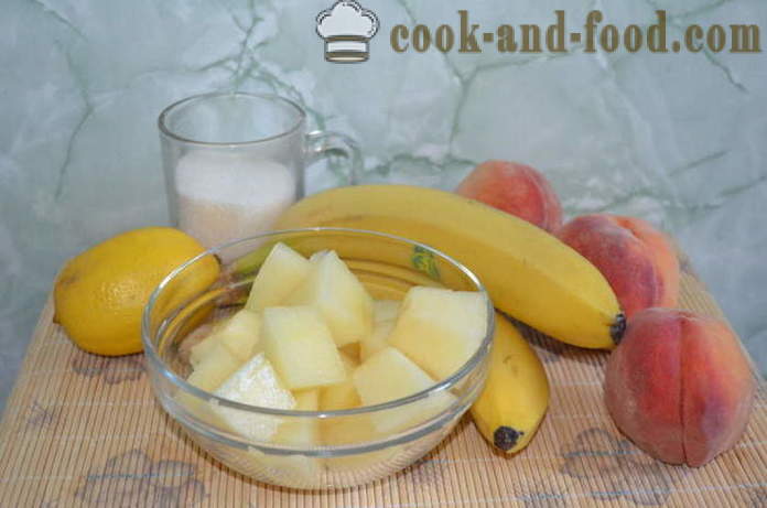 Sorvete de melão sorvete, pêssego e banana - como fazer um sorvete em casa, passo a passo fotos de receitas