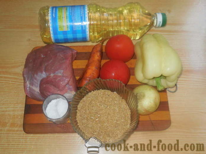 Bulgur mingau de trigo com carne e legumes - como cozinhar bulgur em multivarka, passo a passo fotos de receitas