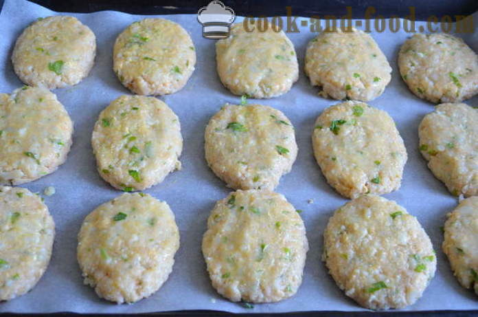 Costeletas de couve-flor com queijo - como cozinhar hambúrgueres feitos de couve-flor no forno, com um passo a passo fotos de receitas