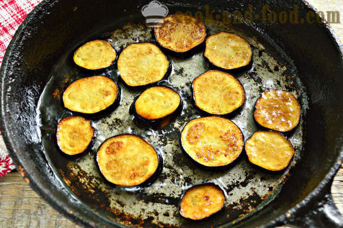 Omelete com beringelas e tomates - Como preparar berinjela frita com ovos e tomates, um passo a passo fotos de receitas