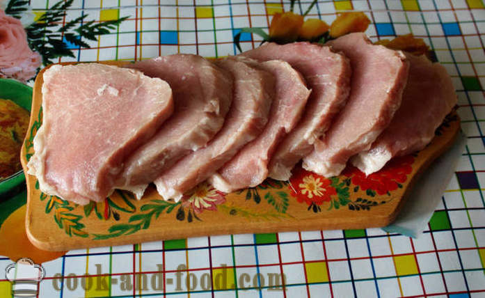 Costeletas de porco com queijo massa - como cozinhar costeletas de porco em uma frigideira, um passo a passo fotos de receitas