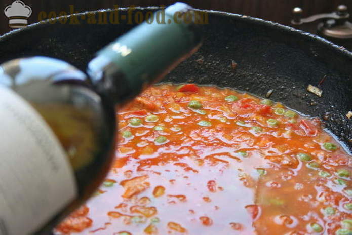 Paella clássico com frango e frutos do mar - como fazer paella em casa, passo a passo fotos de receitas
