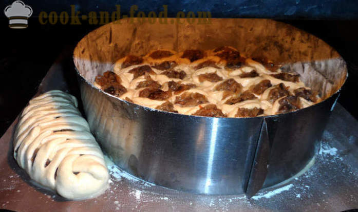 Levedura bolo Honeycomb - como assar um bolo de massa de fermento, um passo a passo fotos de receitas