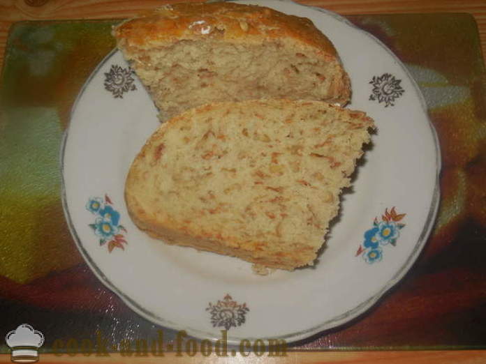 Pão caseiro com flocos de aveia na água - como cozer pão de aveia no forno, com um passo a passo fotos de receitas