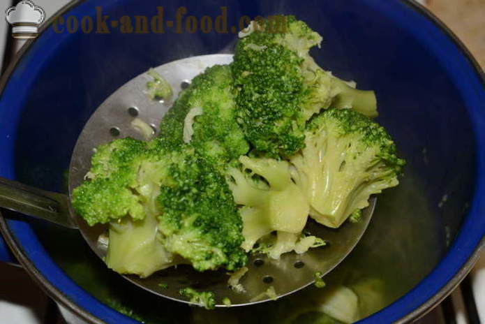 Puré de legumes deliciosa de brócolis congelado - como cozinhar purê de brócolis, um passo a passo fotos de receitas